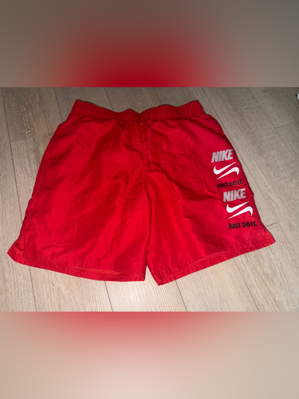 Nike Men’s Red Swim Shorts medium NWT